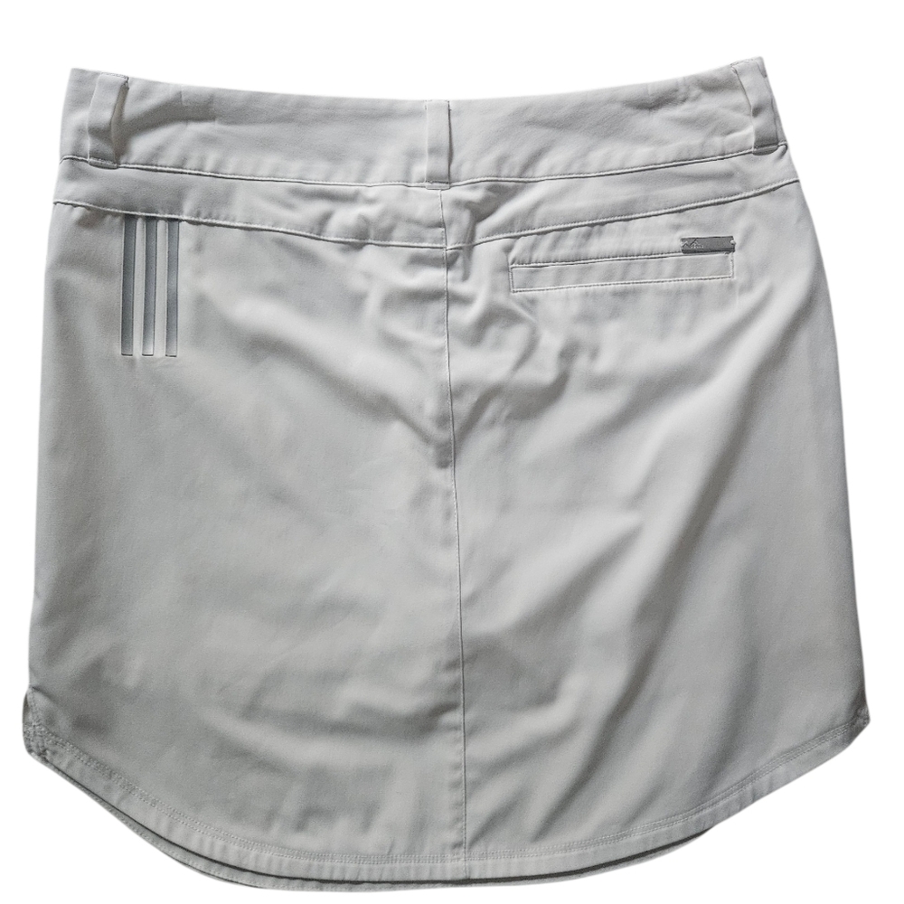 ADIDAS White Athletic Golf Tennis 3-Stripes White Skort | SZ 4 - Picture 3 of 11